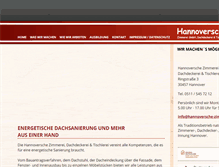 Tablet Screenshot of hannoversche-zimmerei.de